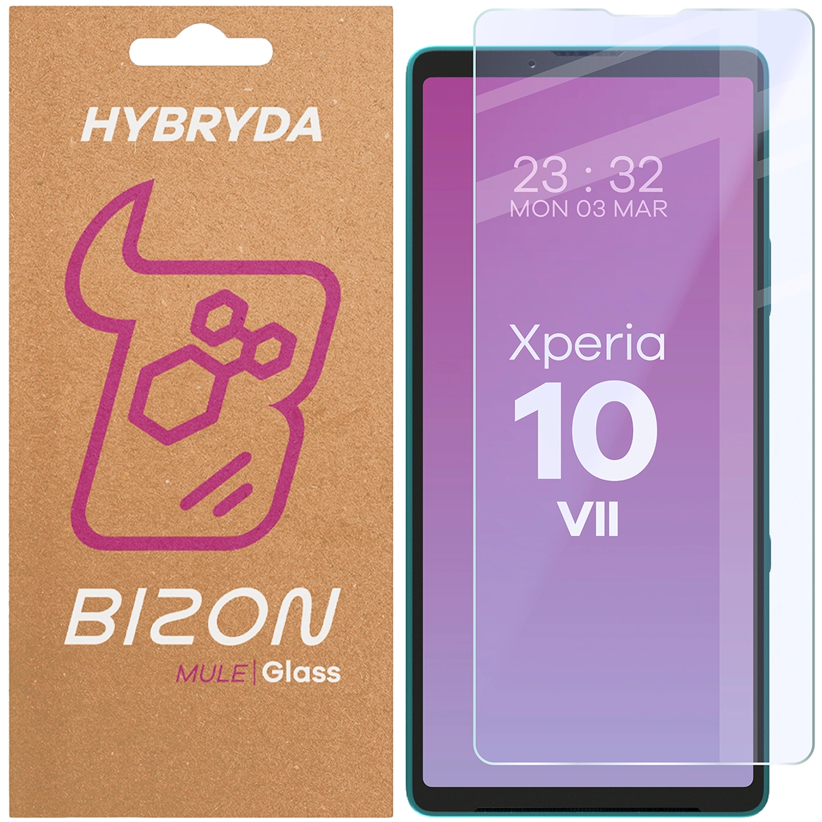Szkło hybrydowe na ekran Bizon Hybrid Mule do Xperia 10 VII